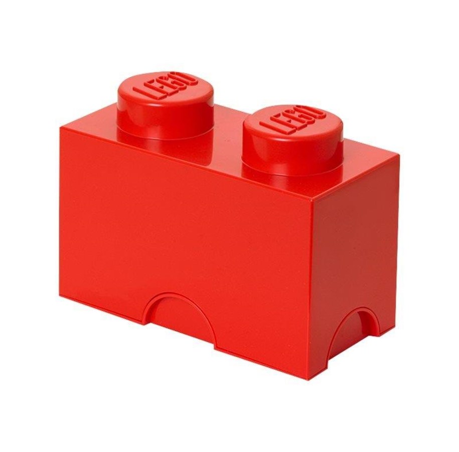 Kinderzimmer - LEGO STORAGE BRICK 2 - RED - 40021730