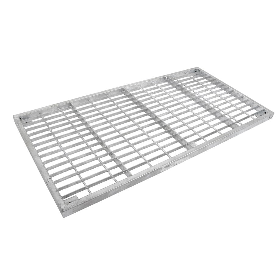 Einrichtung - Home>it Doorstep grid rectangular - galvanised - 19002