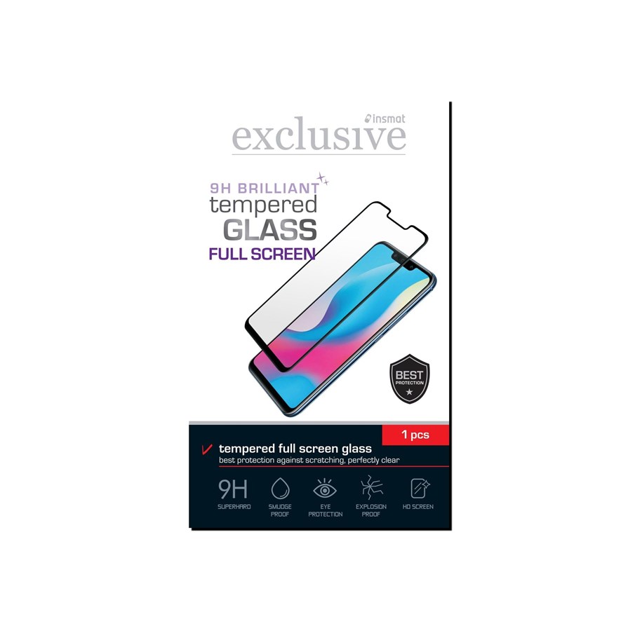 Handys - Schutzfolie - Insmat Exclusive Full Screen Brilliant Glass - screen protector for mobile phone - 861-1239