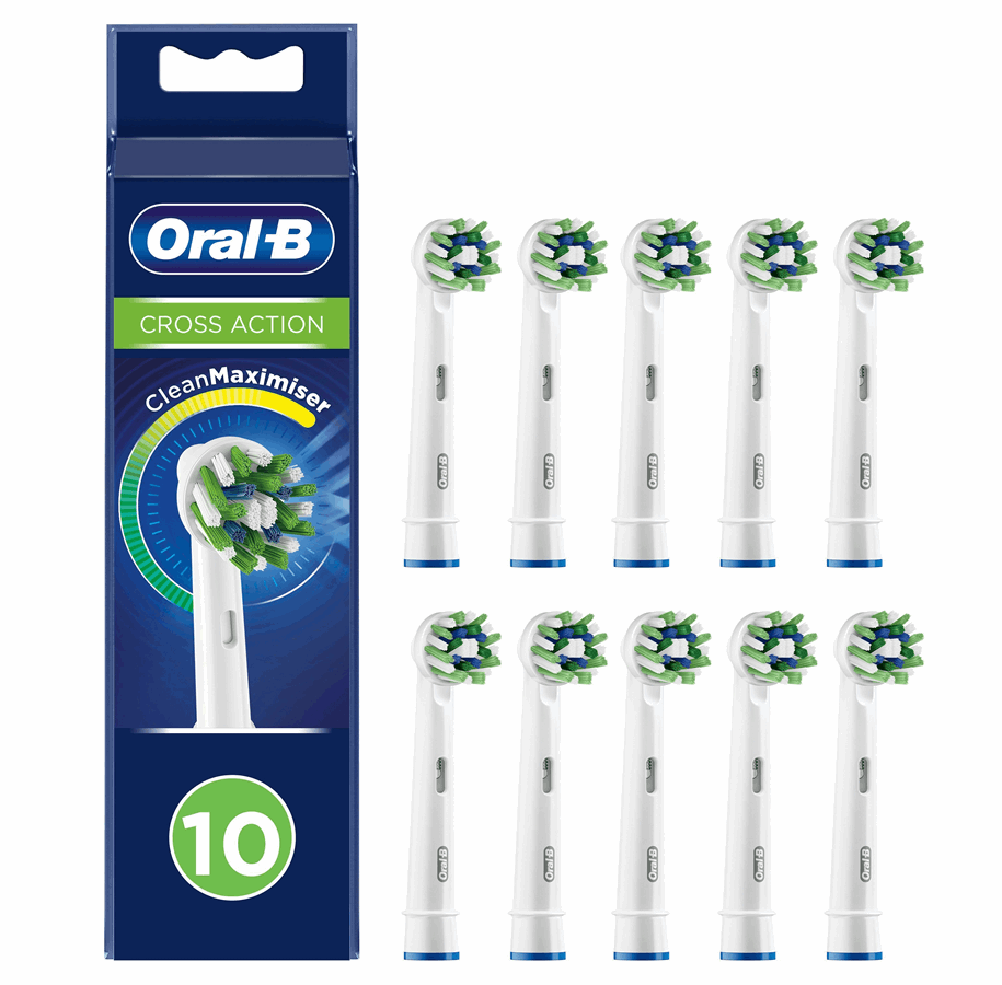 Elektrische Zahnbürsten - Oral-B Bürstenköpfe Cross Action 10 pcs - 4210201321507