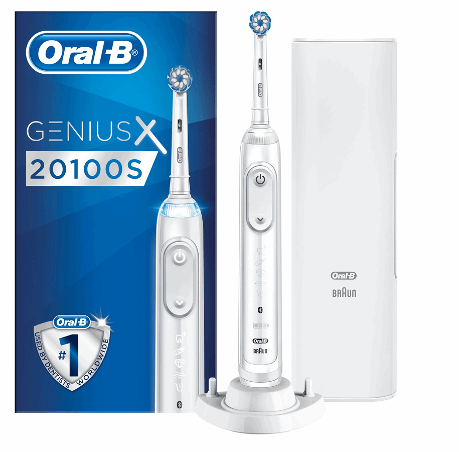 Elektrische Zahnbürsten - Oral-B Elektrische Zahnbürste Genius X 20100S White - 4210201247166