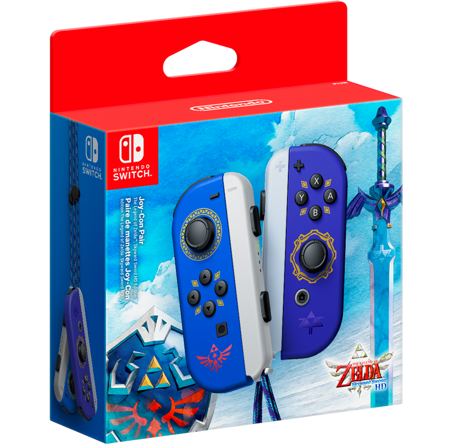 Gaming Zubehör - Nintendo Joy-Con Controllers 2er Set Skyward Sword Edition - Wireless Controller - Nintendo Switch - 0045496431495