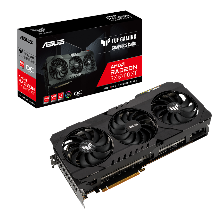 Grafikkarte - ASUS Radeon RX 6700 XT OC - 12GB GDDR6 RAM - Grafikkarte - 90YV0G80-M0NA00