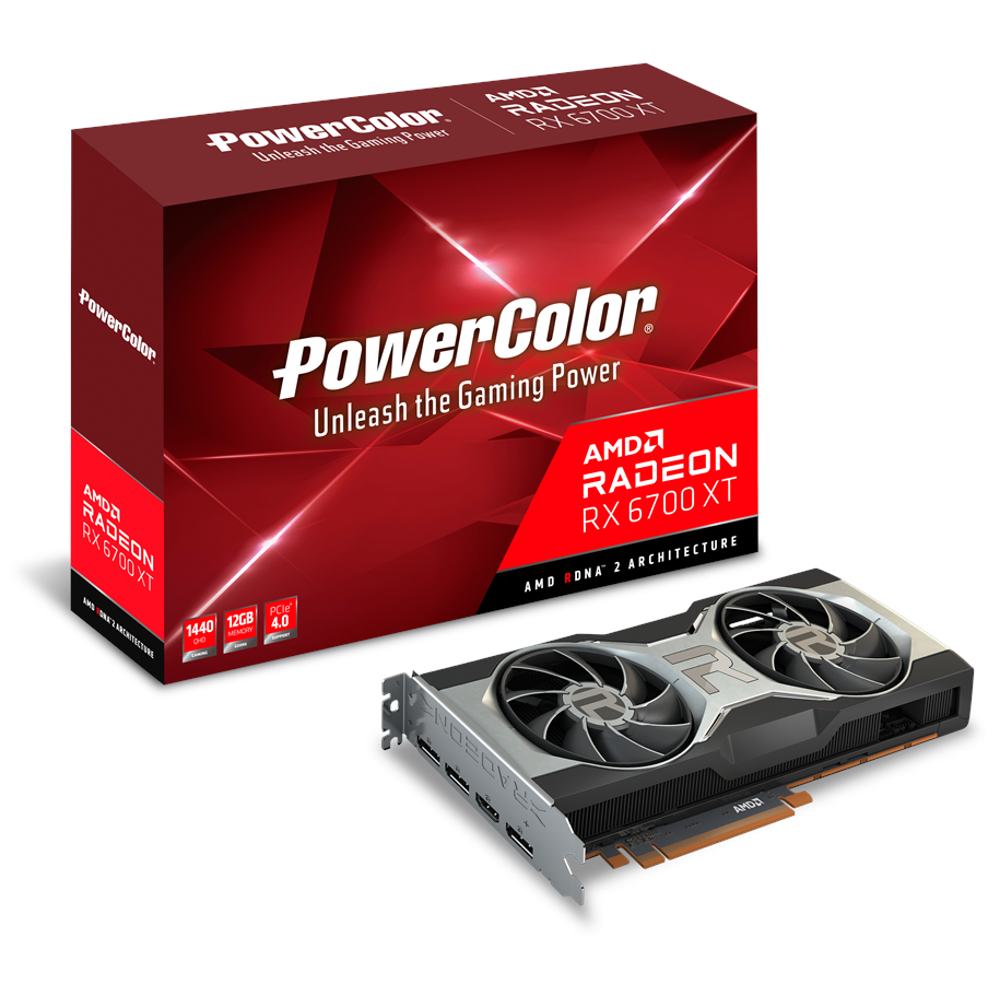 Grafikkarte - PowerColor Radeon RX 6700 XT AMD Reference - 12GB GDDR6 RAM - Grafikkarte - AXRX 6700XT 12GBD6-M3DH