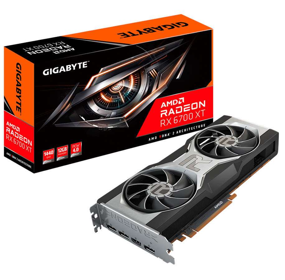 Grafikkarte - GIGABYTE Radeon RX 6700 XT AMD Reference - 12GB GDDR6 RAM - Grafikkarte - GV-R67XT-12GD-B