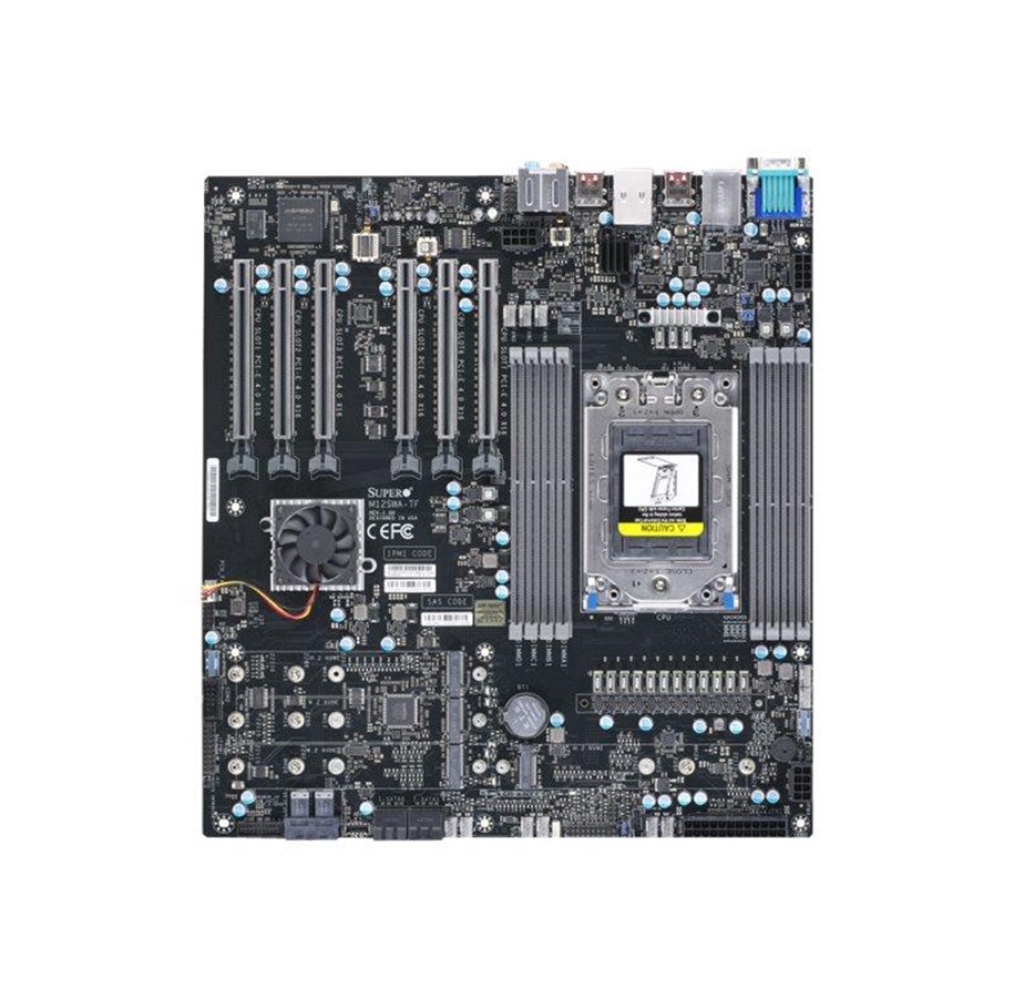 Mainboard - Supermicro M12SWA-TF Mainboard - AMD WRX80 - AMD sWRX8 socket - DDR4 RAM - Extended ATX - MBD-M12SWA-TF-O