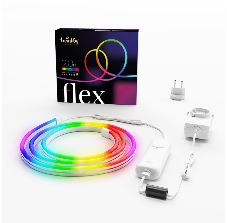 Smart-Home - Twinkly Flex - Flexibler LED Lichtschlauch 2m - TWFL200STW-WEU