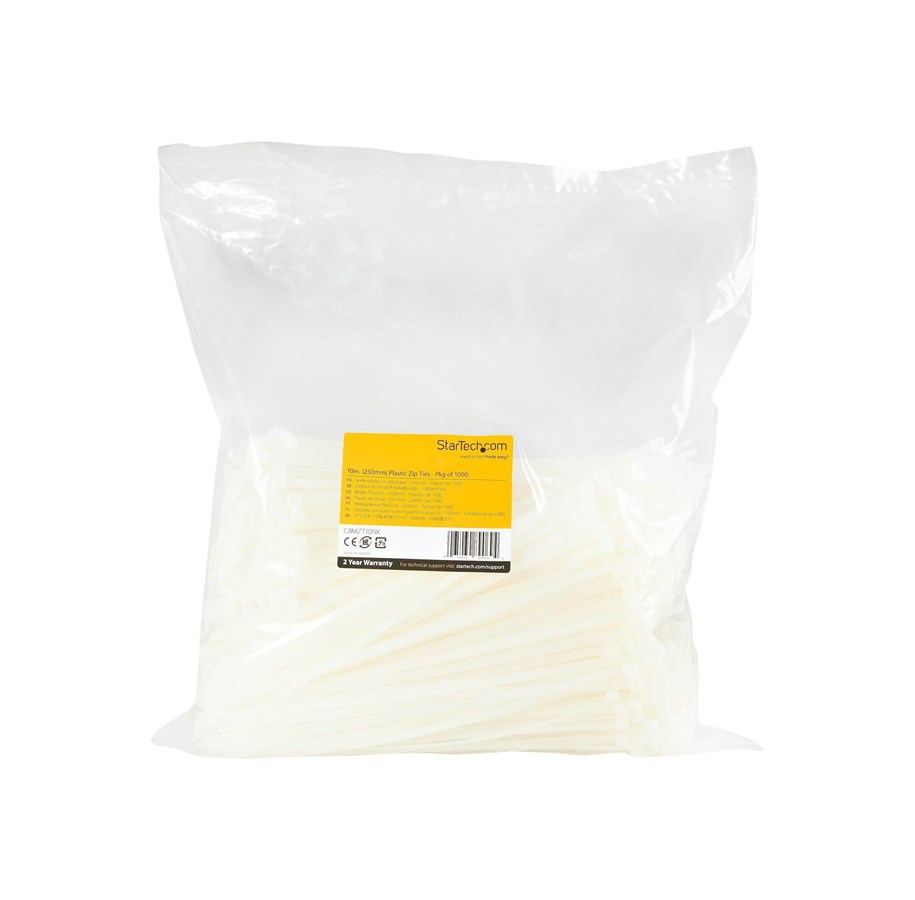 Kabelkanal / Kabelschlauch - StarTech.com Cable Ties 4mm 1000 pcs. - CBMZT10NK