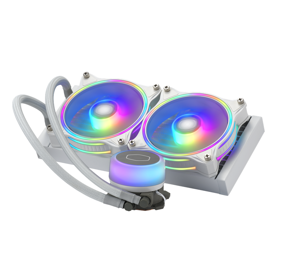 CPU Kühler - Cooler Master MasterLiquid ML240 Illusion White Edition - CPU-Wasserkühlung - MLX-D24M-A18PW-R1