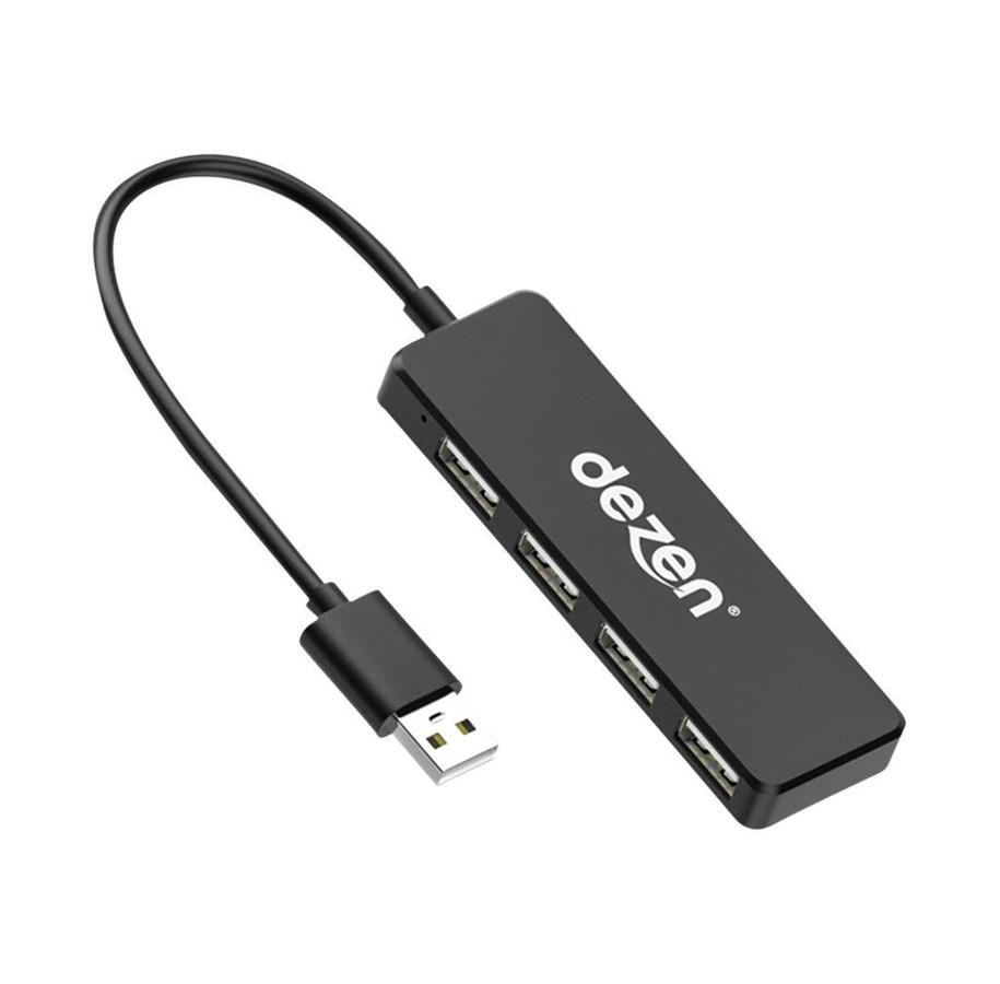 USB-Hubs - dezen UH24 USB-Hubs - USB 2.0 - 4 - Schwarz - UH24PB