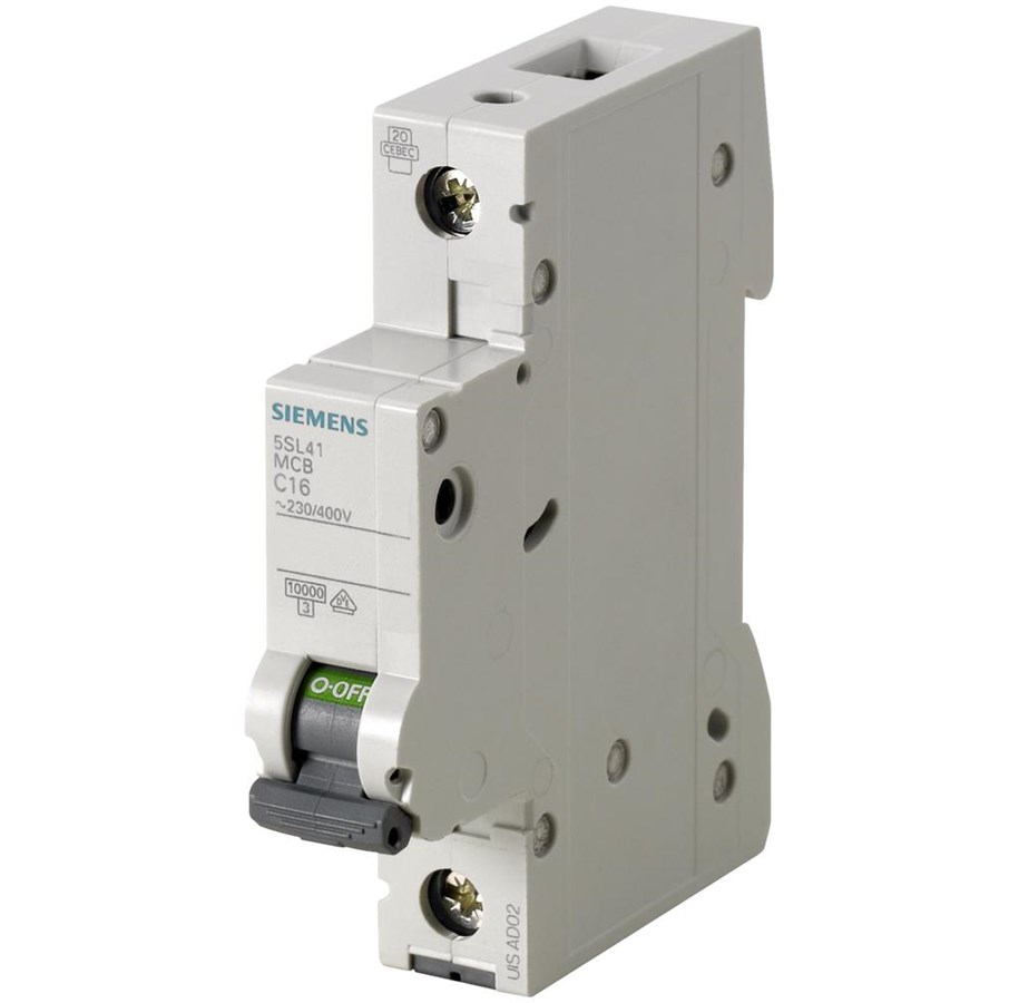 Komponenten für Schaltkästen und Schränke - Siemens Circuit breaker 230/400v 10ka 1-pole c 4a - 5SL4104-7