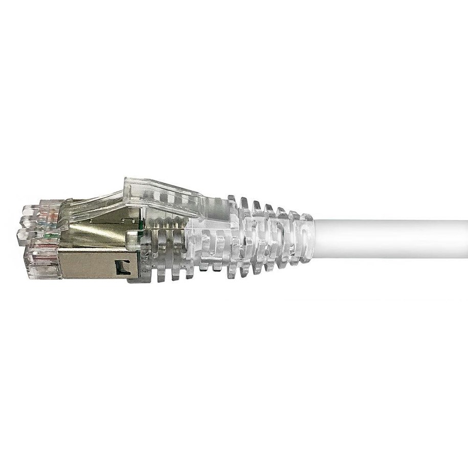 Kupferverkabelung - Netconnect Patchcord cat6a s/ftp lszh 25m white - NPC6ASZDB-WT025M