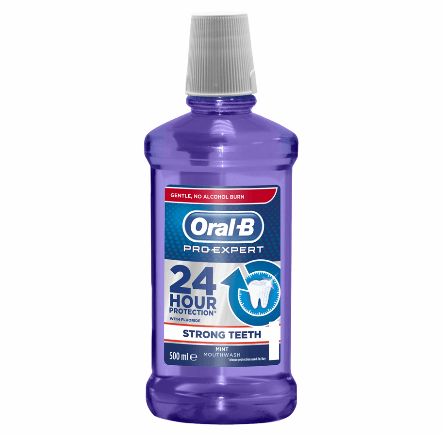Elektrische Zahnbürsten - Oral-B Mundspülung Strong Teeth Rinse 500ML - 3014260090616