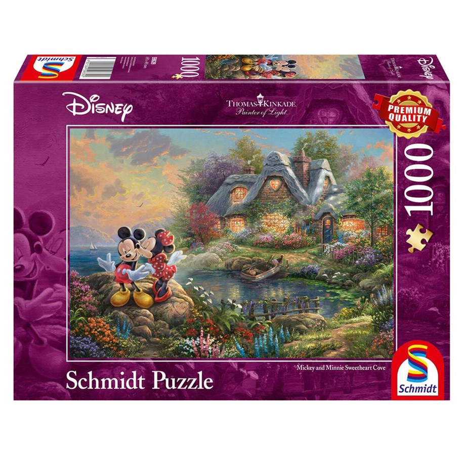 Puzzle - Schmidt Puzzle - Thomas Kinkade: Disney - Mickie and Minnie Sweatheart Cove - SCH9639