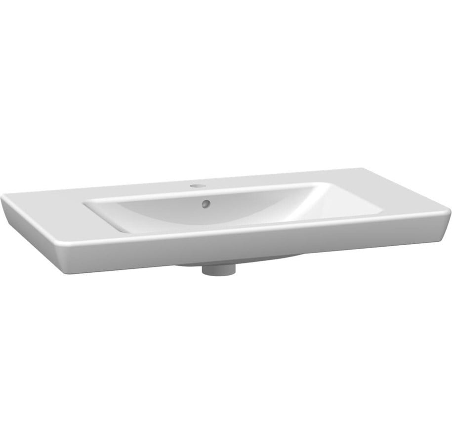 Bathroom furniture - Dansani Washbasin lotto 85*48 cm porcelain white - 537808103