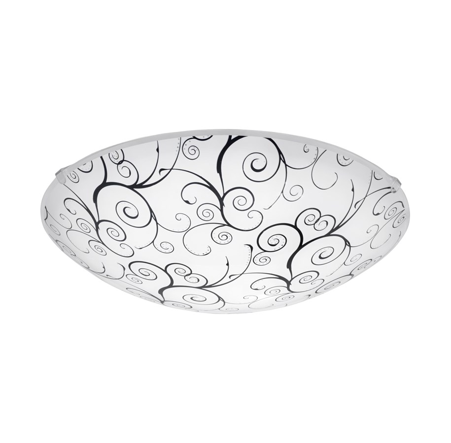Lampen - EGLO MARGITTA 1 Wand- / Deckenleuchte, weiss, schwarz, klar - 96117