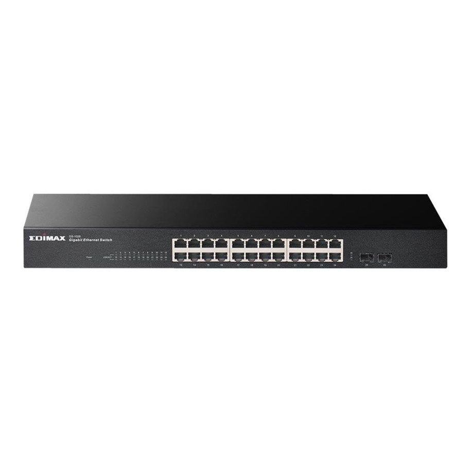 Switches - Edimax 26-Port Gigabit Switch with 2 SFP Ports - GS-1026 V3