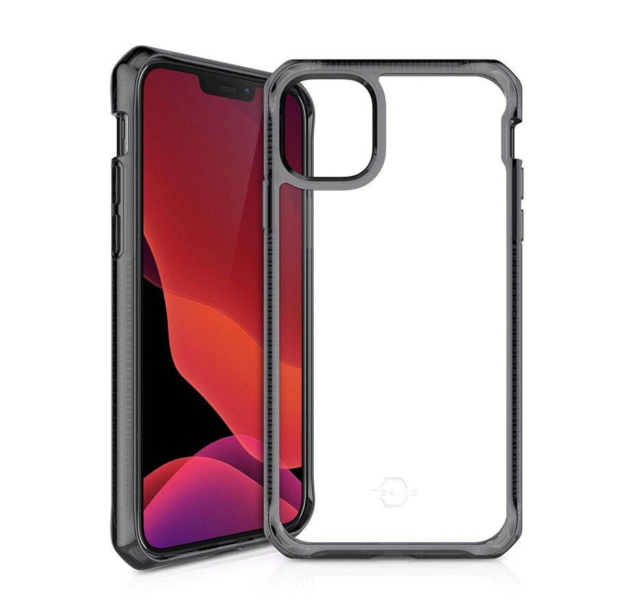 Handys - Cover & Cases - ITSKINS HYBRID CLEAR cover for iPhone 12 mini® - Black and transparent - AP2G-HBMKC-BKTR