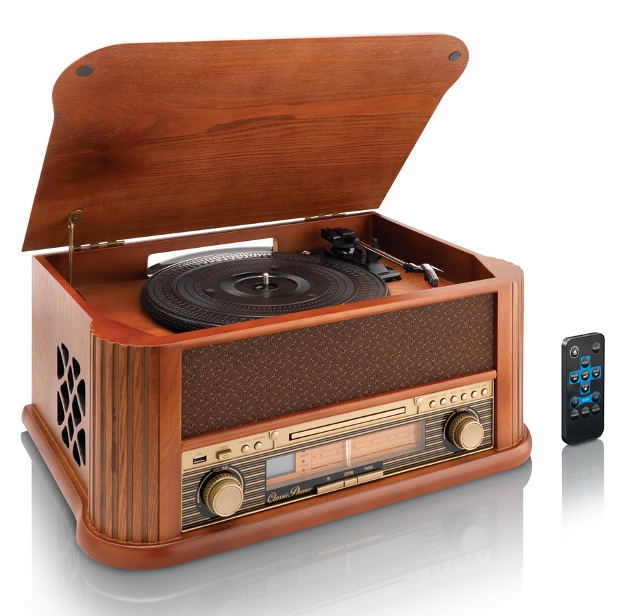 Plattenspieler - ACTI TCD-2500 - Wooden Turntable with USB Encoding. - Plattenspieler - TCD-2500