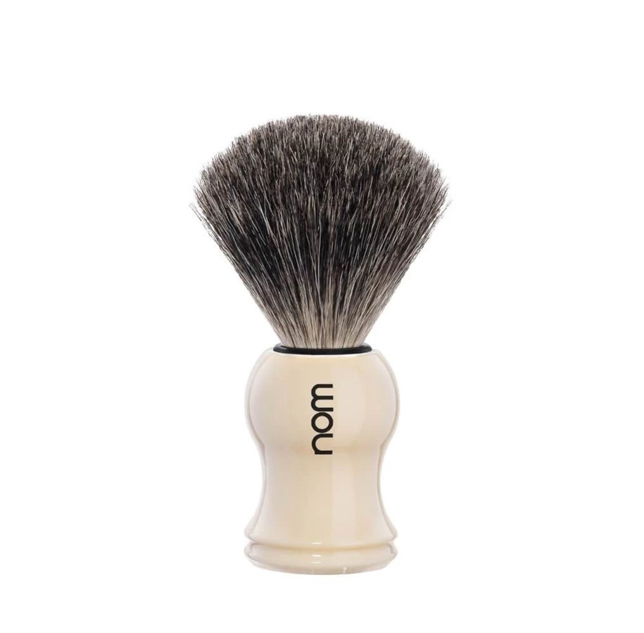 Rasierausstattung - nom GUSTAV shaving brush Pure Badger Cream - GUSTAV 81 CR