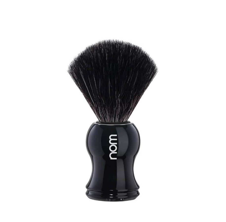 Rasierausstattung - nom GUSTAV shaving brush Black Fibre Black - GUSTAV 21 BL