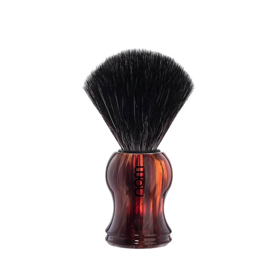 Gesichtspflege - nom GUSTAV shaving brush Black Fibre Havanna - GUSTAV 21 HA