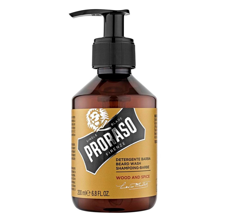 Gesichtspflege - PRORASO Beard shampoo Wood & Spice - 200 ml. - 400750