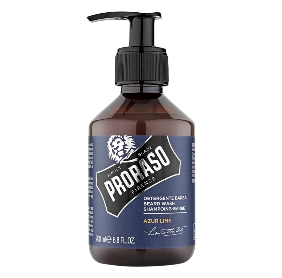 Gesichtspflege - PRORASO Beard shampoo Azur Lime - 200 ml. - 400751