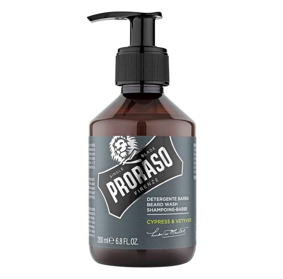 Gesichtspflege - PRORASO Beard shampoo Cypress & Vetiver - 200 ml. - 400752