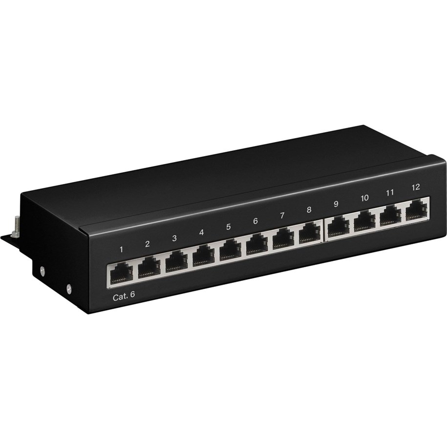 Netzwerk - Kabel - Pro CAT 6 Mini/Desktop Patch Panel 12 Port black - S - Schwarz - 4040849693076