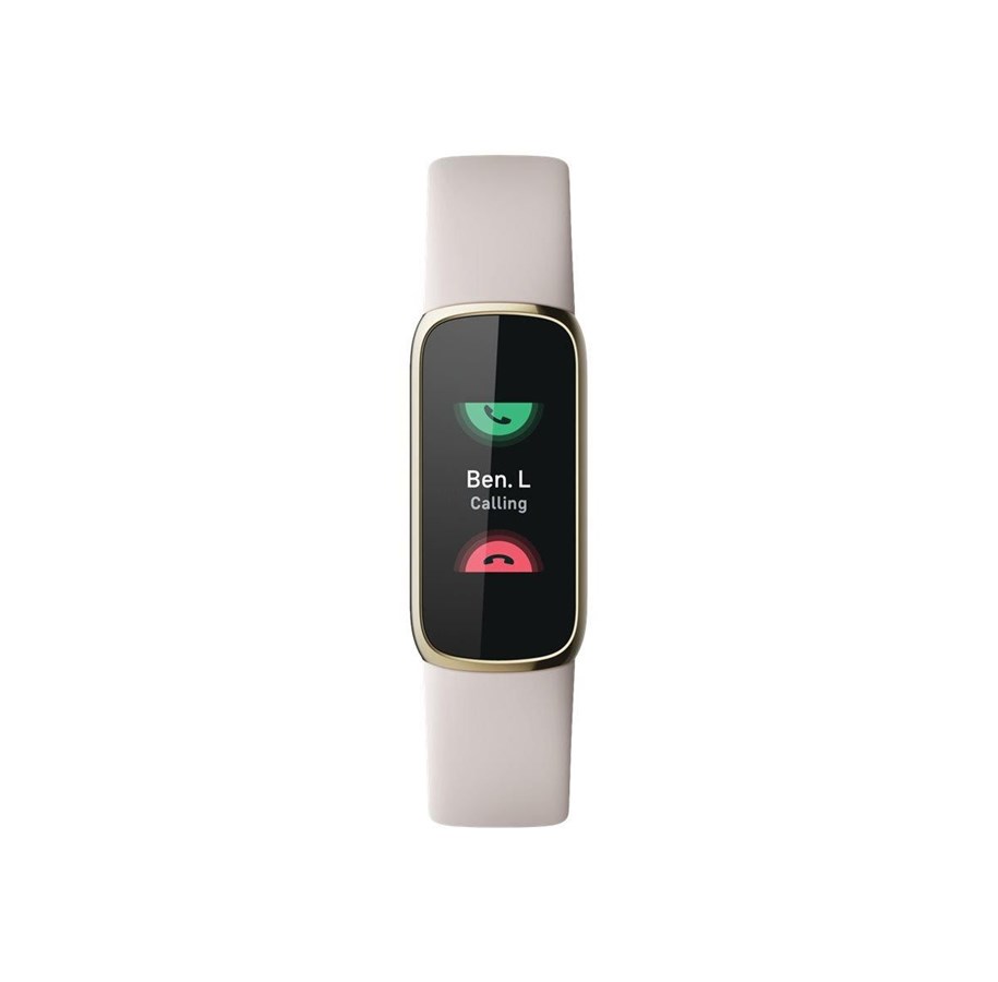 Smartwatches, Pulsuhren, Sportuhren & Schrittzähler - Fitbit Luxe Lunar White/Soft Gold - FB422GLWT