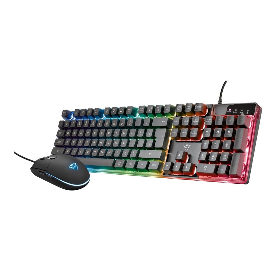 Tastaturen - Trust Gaming GXT 838 Azor Gaming Combo - Gaming Tastatur - Schwarz - 23289