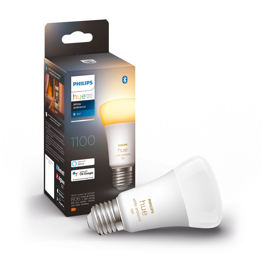 Smart-Home - Philips Hue White Ambiance A60 E27 1100 Lumen - 1-Pack - 929002468401
