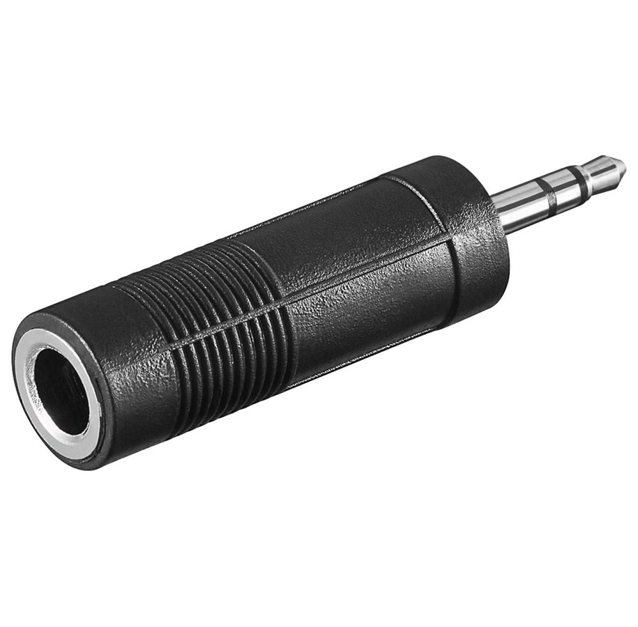 Audio Kabel - Pro Headphone AUX adapter 3.5 mm to 6.35 mm jack - 4040849111013