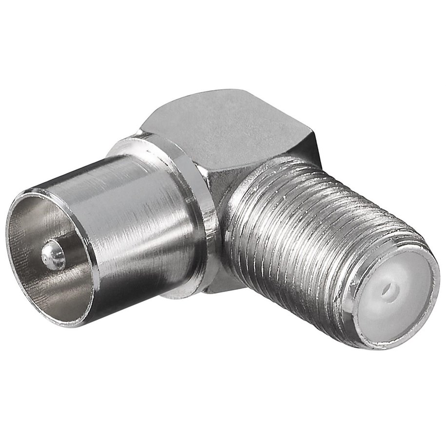 Antennenkabel - Pro Angle adapter: F female > Coaxial male 90° - 4040849122361