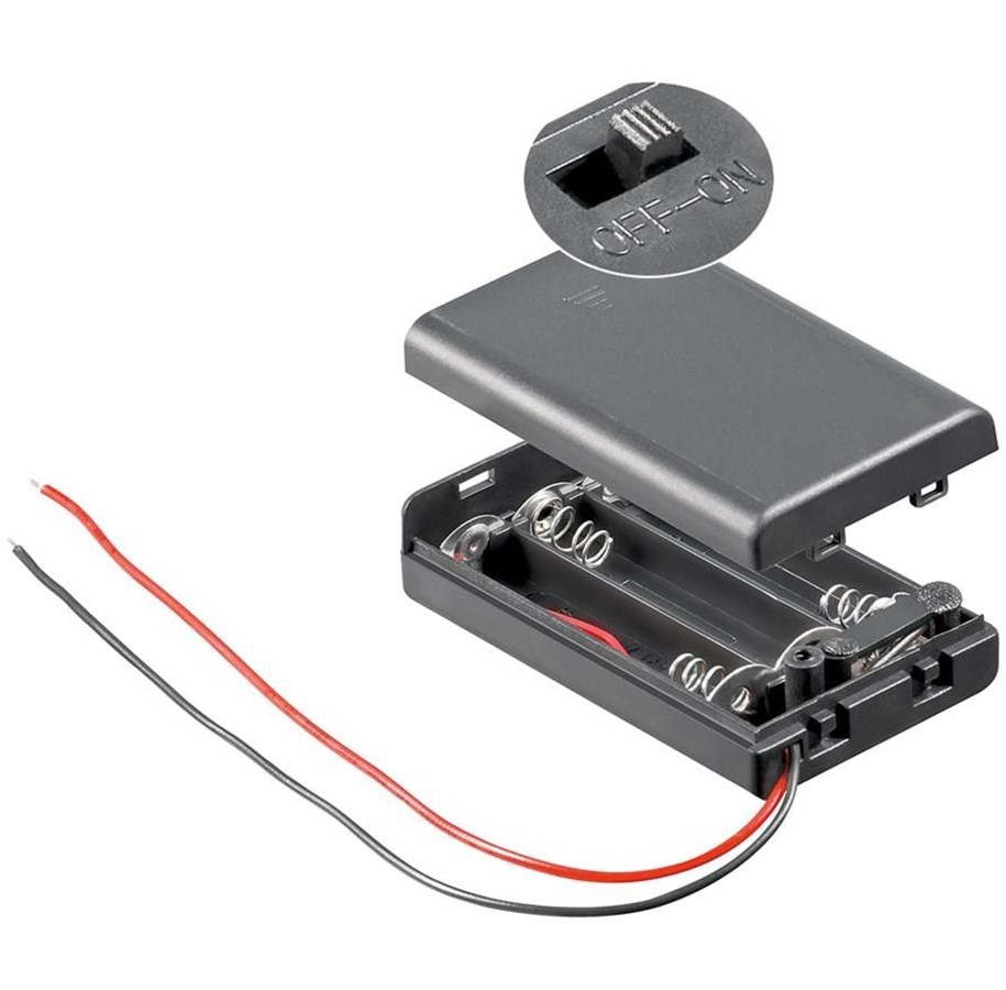 Batterien und Akkus - Pro 3x AAA (Micro) battery holder - 4040849481437