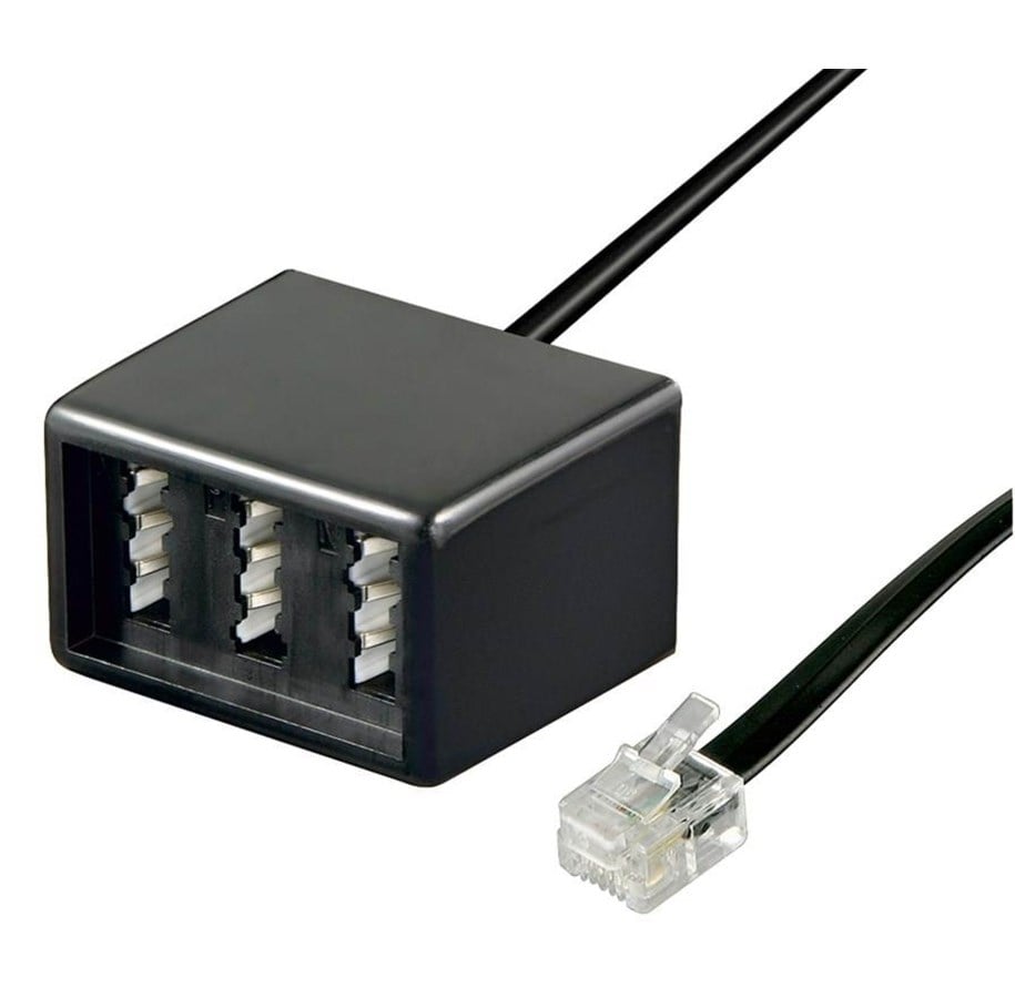 Netzwerk - Kabel - Pro TAE adapter - Schwarz - 0.2m - 4040849680267