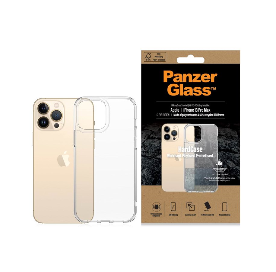 Handys - Cover & Cases - PanzerGlass HardCase Apple iPhone 13 Pro Max | Clear - PANZER0317