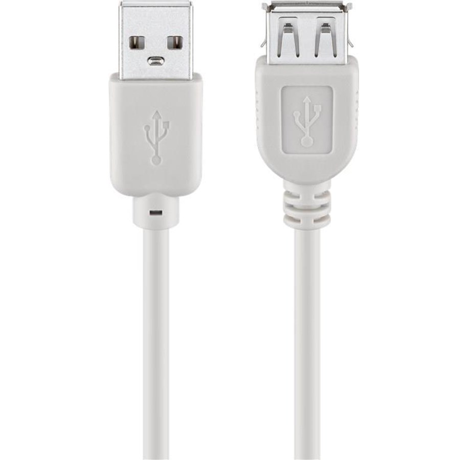 USB Kabel - Pro USB-A <-> USB-A - 5m - Grau - 4040849687174