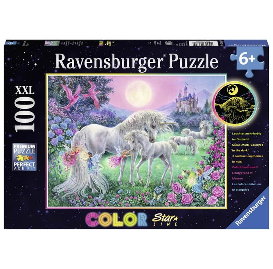 Puzzle - Ravensburger Unicorns In The Moonlight 100p - 10113670