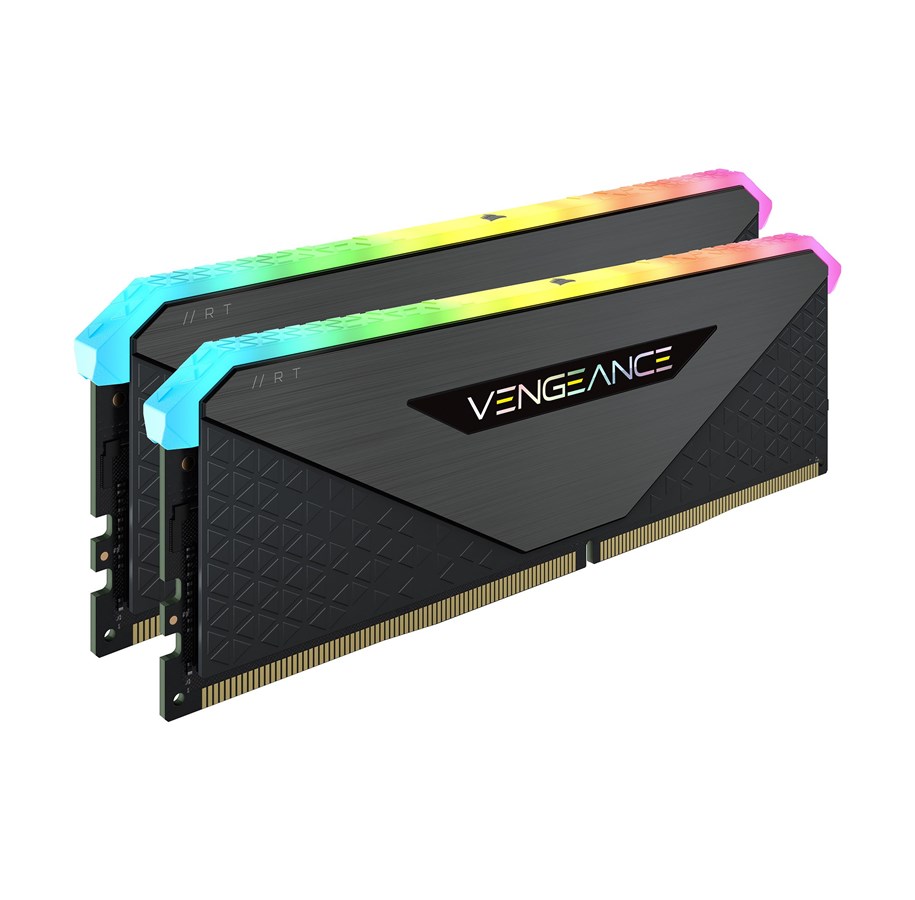 Arbeitsspeicher (RAM) - Corsair Vengeance RGB RT DDR4-3200 - 32GB - CL16 - Dual Channel (2 pcs) - AMD Optimized - Schwarz mit RGB - CMN32GX4M2Z3200C16