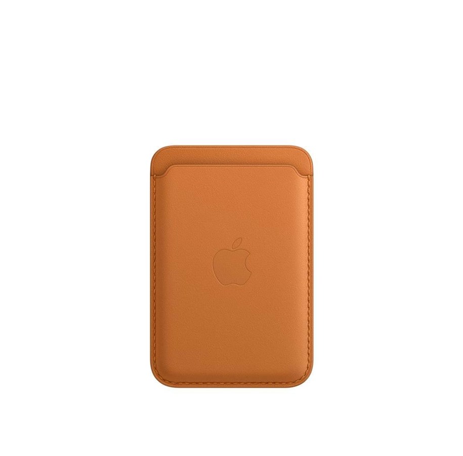 Handys - Anderes Zubehör - Apple iPhone Leather Wallet with MagSafe - Golden Brown - MM0Q3ZM/A