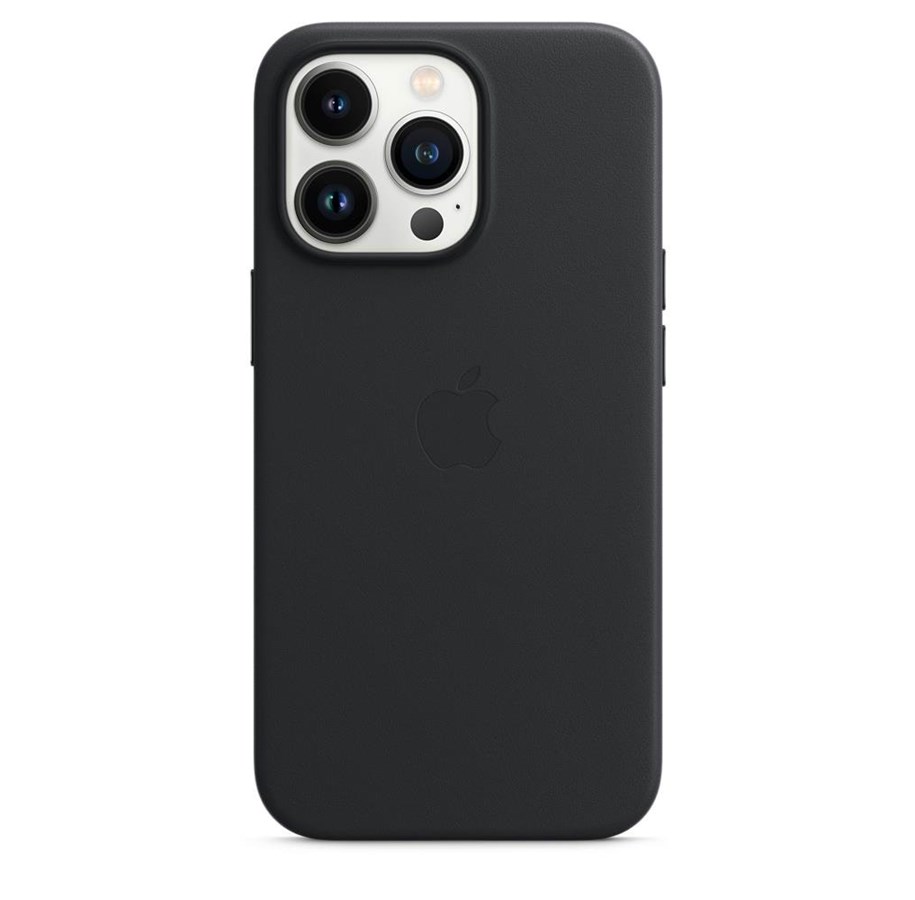 Handys - Cover & Cases - Apple iPhone 13 Pro Leather Case with MagSafe - Midnight - MM1H3ZM/A