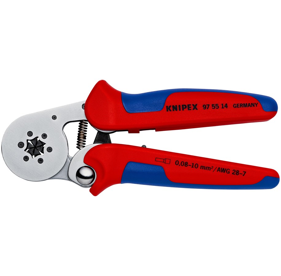 Handwerkzeuge  - KNIPEX Selbsteinstellende Crimpzangen für Aderendhülsen, mit Seiteneinführung - 97 55 14 SB