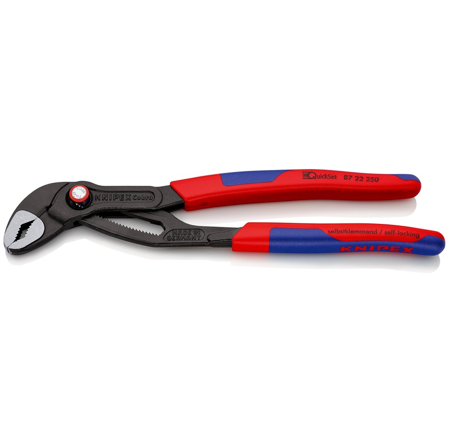 Werkzeuge für Sanitärarbeiten - KNIPEX Cobra® QuickSet, Hightech-Wasserpumpenzangen - 87 22 250 SB