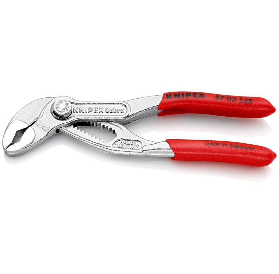 Werkzeuge für Sanitärarbeiten - KNIPEX Cobra®, Hightech-Wasserpumpenzangen - 87 03 125