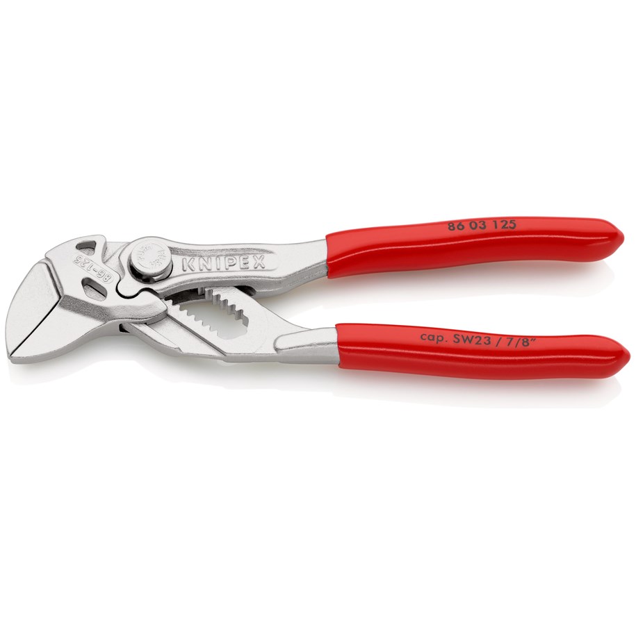 Werkzeuge für Sanitärarbeiten - KNIPEX Zangenschlüssel, Zange und Schraubenschlüssel in einem Werkzeug - 86 03 125 SB