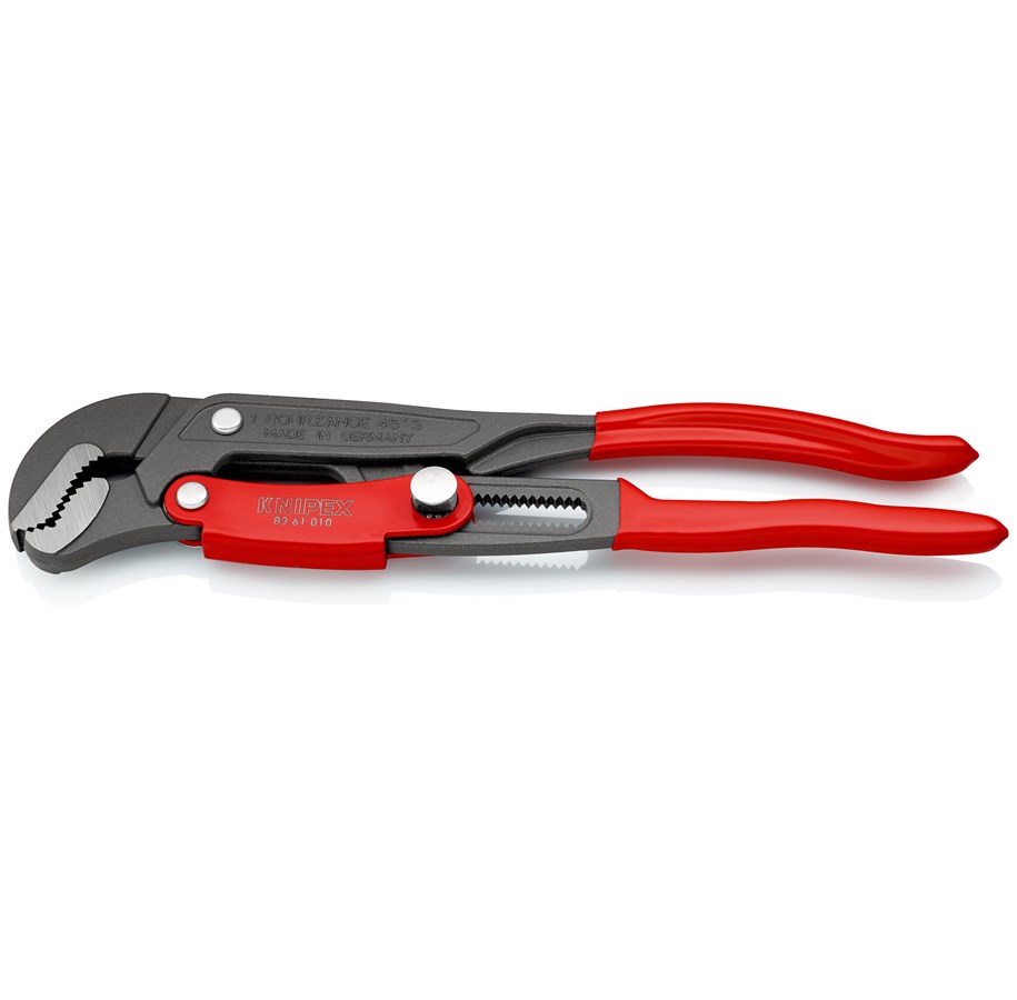 Werkzeuge für Sanitärarbeiten - KNIPEX Rohrzangen S-Maul, mit Schnelleinstellung - 83 61 010