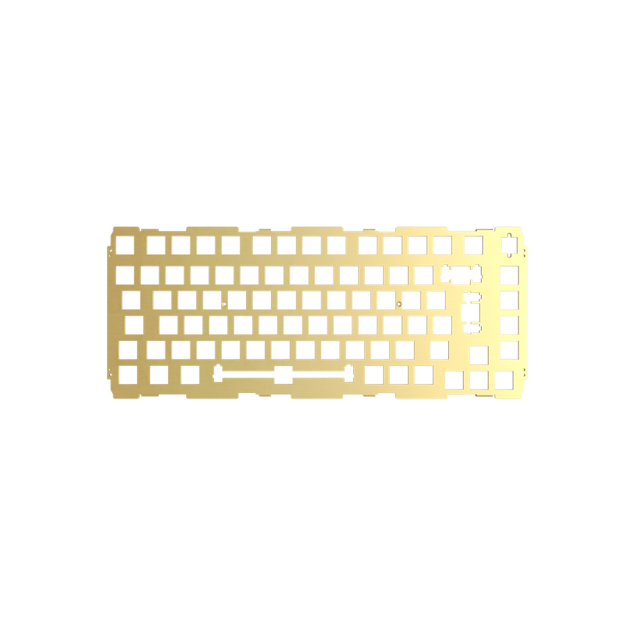 Tastaturen - Glorious GMMK PRO 75 % Switch Plate - ISO - Brass - Upgrade-Zubehör - Gold - GLO-ACC-P75-SP-B-ISO