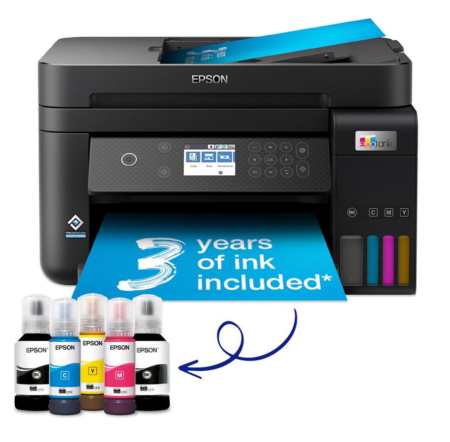 Drucker - Epson EcoTank ET-3850 All in One Multifunktion - Farbe - Tinte - C11CJ61402